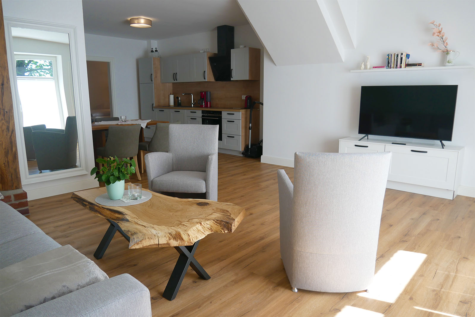 Unsere Appartements für4 Personen + 2er Schlafcouch